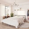 vidaXL Cadre de lit Gris Bois de pin massif 140x200 cm