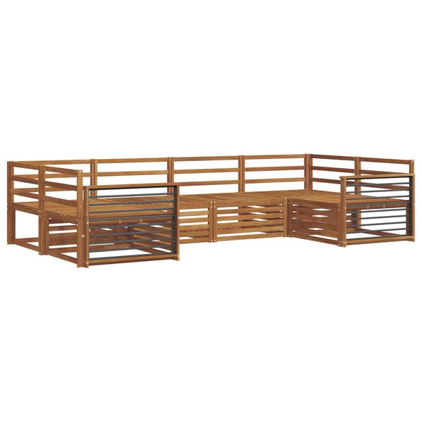 vidaXL Ensembles de canap&eacute;s 6 pcs Naturel Bois d'Acacia Massif