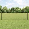 vidaXL Cl&ocirc;ture avec poteau Gris 0,6 x 25 m Acier et PVC