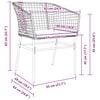 vidaXL Ensemble de salle &agrave; manger pour jardin 5 pcs Marron polyrotin