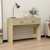 vidaXL Table console Ch&ecirc;ne sonoma 100x39x75 cm Bois d'ing&eacute;nierie