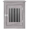 vidaXL Meuble de cage pour chiens sonoma gris 55x75x65 cm