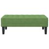 vidaXL banc avec coussin Vert clair 113 x 57 x 39 cm Velours