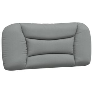 vidaXL Coussin de t&ecirc;te de lit Hvar gris clair 80 cm tissu