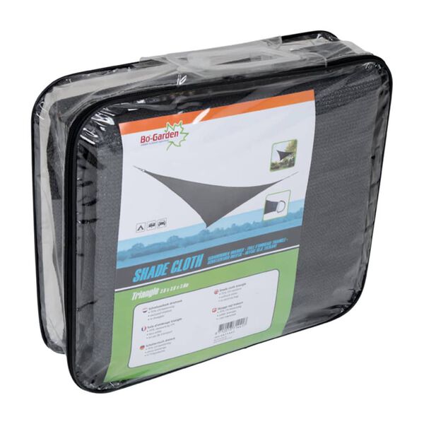 Bo-Camp Toile d'ombrage Triangulaire Anthracite 3,6x3,6x3,6 m 4471441