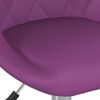 vidaXL Chaises pivotantes &agrave; manger lot de 4 violet similicuir