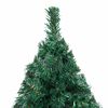 vidaXL Arbre de No&euml;l artificiel pr&eacute;-&eacute;clair&eacute; et boules vert 180 cm PVC