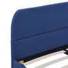 vidaXL Cadre de lit sans matelas bleu tissu 140x200 cm