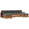 vidaXL Ensemble de canap&eacute;s d'ext&eacute;rieur 6 pc Bois d'Acacia Massif
