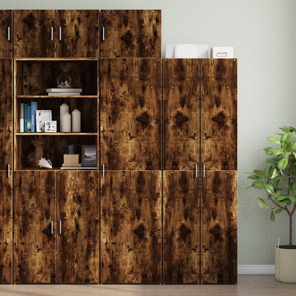 vidaXL Armoire murale ch&ecirc;ne fum&eacute; 50x42,5x40 cm bois d'ing&eacute;nierie