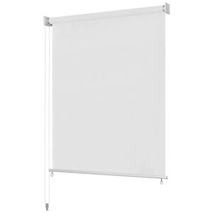 vidaXL Store roulant d'ext&eacute;rieur 125 (l) x 140 (H) cm blanc