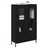 vidaXL Haut Armoire avec tiroir Corona Chêne noir 69,5 x 31 x 115 cm