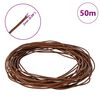 vidaXL Corde en Cuir Marron Clair Ø2 mm x 50 m Cuir