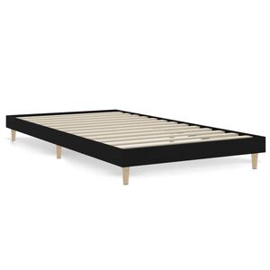 vidaXL Cadre de lit sans matelas noir 100x200 cm bois d'ing&eacute;nierie