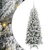 vidaXL Sapin de No&euml;l artificiel avec 150 LED avec support Blanc 150 cm