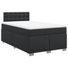 vidaXL Sommier &agrave; lattes de lit avec matelas noir 120x190 cm similicuir