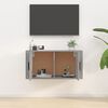 vidaXL Meuble TV mural Sonoma gris 80x34,5x40 cm