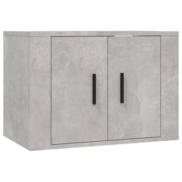 vidaXL Ensemble de meubles TV 3 pcs Gris b&eacute;ton Bois d'ing&eacute;nierie
