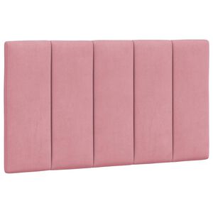 vidaXL Coussin de t&ecirc;te de lit Hanko rose 80 cm velours