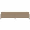vidaXL Cadre de lit avec matelas Cappuccino 160 x 200 cm Faux cuir