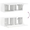vidaXL Meuble TV 8 pcs Blanc brillant