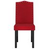vidaXL Chaises &agrave; manger lot de 6 rouge bordeaux velours