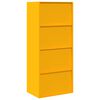 vidaXL Armoire de rangement Jaune moutarde 60 x 40 x 140 cm Acier