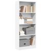 vidaXL Biblioth&egrave;que blanc 60x24x143 cm bois d'ing&eacute;nierie