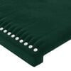 vidaXL Cadre de lit sans matelas vert fonc&eacute; 100x200 cm velours