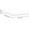 vidaXL Matelas Blanc et Gris 140 x 200 cm Mousse