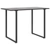 vidaXL Table de Jardin Gris 100 x 55 x 70 cm Acier et DPC