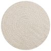 vidaXL Tapis ZIZUR cr&egrave;me &Oslash; 90 cm aspect de jute int&eacute;rieur et ext&eacute;rieur