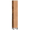 vidaXL Armoire de bain ch&ecirc;ne fum&eacute; 30x30x190 cm bois d'ing&eacute;nierie