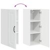 vidaXL Armoire de cuisine Kalmar 2 pcs Blanc brillant 30 x 31 x 80 cm