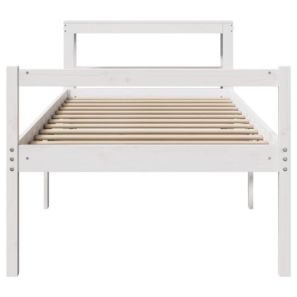 vidaXL Lit pour personne &acirc;g&eacute;e avec t&ecirc;te de lit sans matelas 90x190 cm