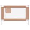 vidaXL Barri&egrave;re de s&eacute;curit&eacute; de lit d'enfant Taupe 100x25 cm Tissu