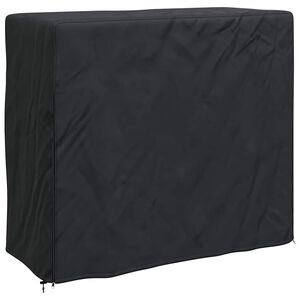 vidaXL Housse pour range-b&ucirc;ches Uni Noir 61 x 122 x 106 cm tissu