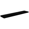 vidaXL Étagère murale flottante 2 pcs Noir brillant 120x23,5x3,8cm MDF