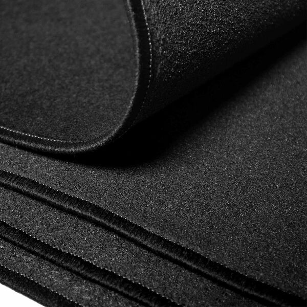 vidaXL Tapis de V&eacute;hicule Motoris&eacute; Noir tissu
