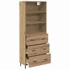 vidaXL Haut Armoire avec tiroir Ch&ecirc;ne artisanal 69,5 x 34 x 180 cm