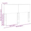 vidaXL T&ecirc;te de lit Blanc 160 cm Bois d'ing&eacute;nierie