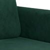 vidaXL Fauteuil Vert fonc&eacute; 60 cm Velours