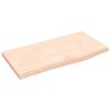 vidaXL Comptoir de salle de bain 60x30x2 cm bois massif non trait&eacute;