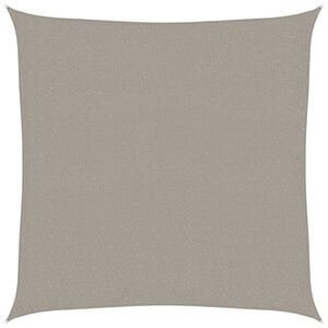 vidaXL Voile d'ombrage 160 g/m&sup2; carr&eacute; gris clair 2x2 m PEHD