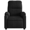 vidaXL Fauteuil inclinable de massage noir tissu microfibre