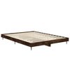 vidaXL Cadre de lit sans matelas ch&ecirc;ne fum&eacute; 140x190 cm bois ing&eacute;nierie