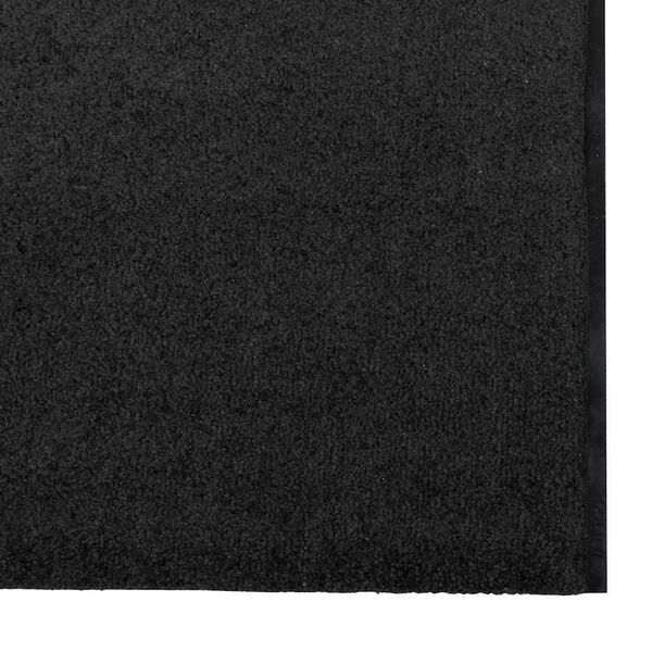 vidaXL Tapis d'entrée Autre Noir 120 x 350 cm Polyamide et PVC
