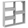 vidaXL Armoire murale sonoma gris 80x15x80 cm bois d'ing&eacute;nierie