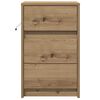 vidaXL Cabinet de chevet avec tiroir Ch&ecirc;ne artisanal 38 x 34 x 61 cm
