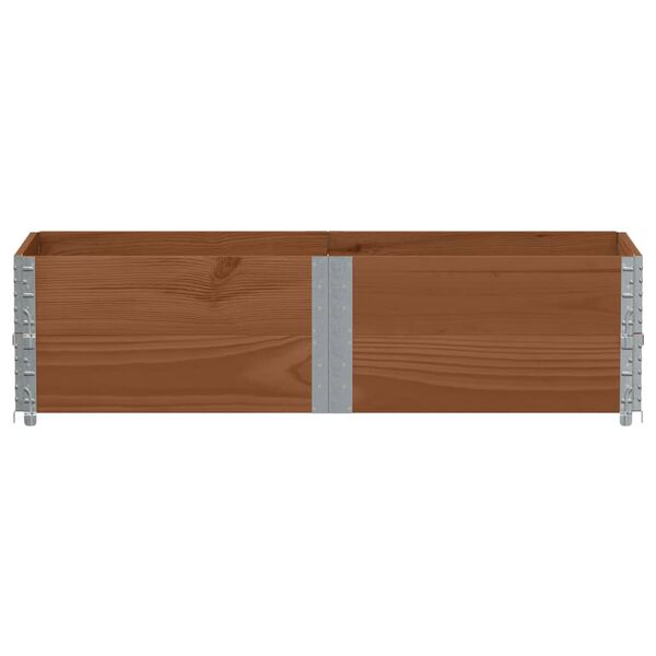 vidaXL Jardini&egrave;re marron 150x50 cm bois massif de pin